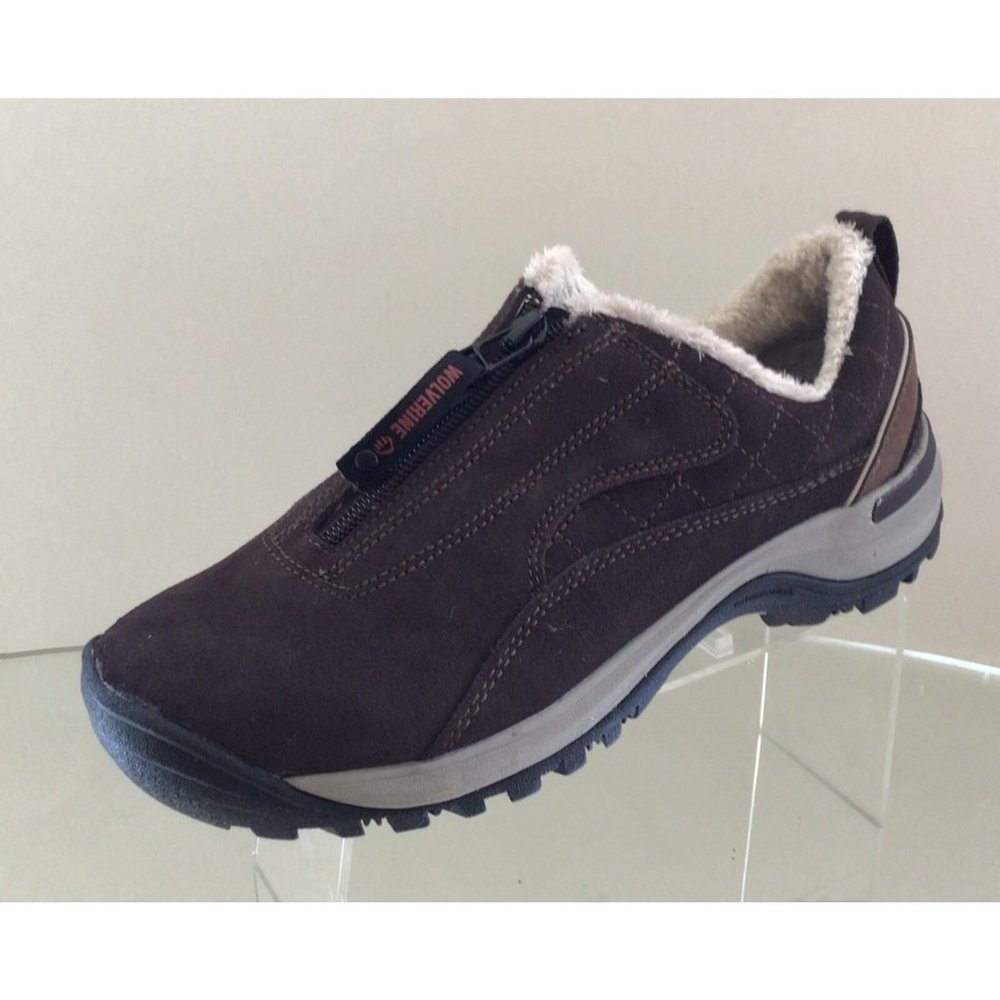 NEW WOLVERINE Sirrus Waterproof Brown Zip-up Oxford Sneakers (Size 6.5)